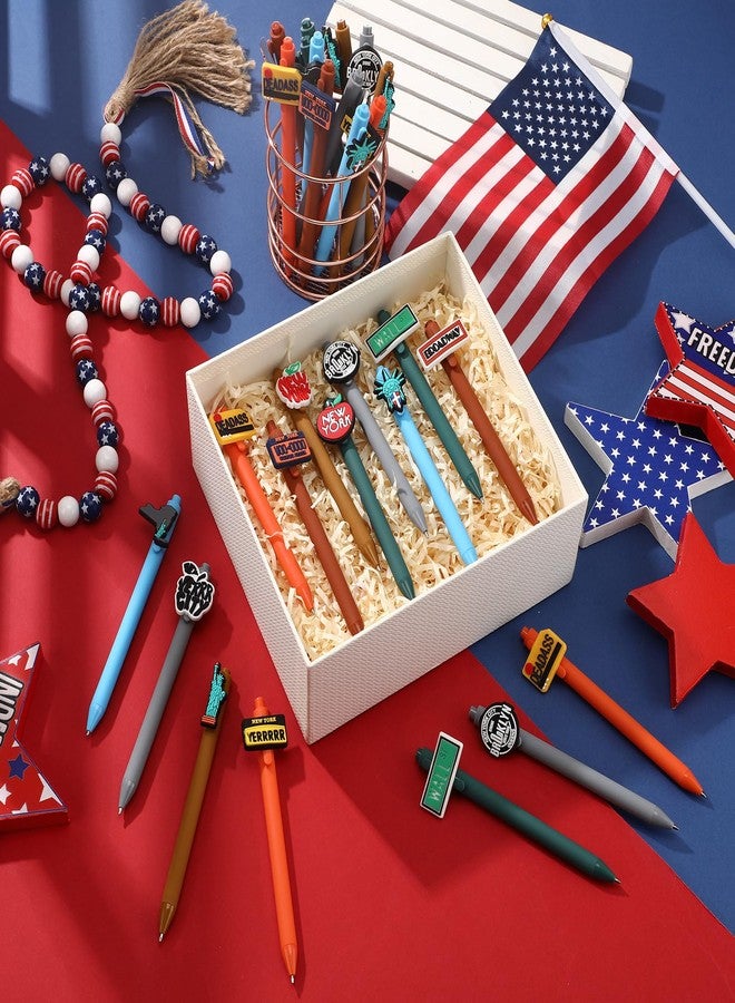 Feifeiya 30 Pcs New York City Ballpoint Pen New York Souvenirs City Travel Pens Retractable USA Themed Ballpoint Pens I Love NY Gifts Pen for School Office Supplies Traveler Gift - Image 5